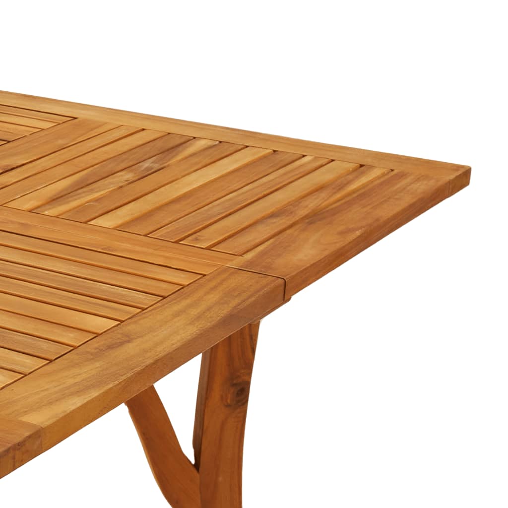 vidaXL Mesa de jardín madera maciza de acacia 85x85x75 cm