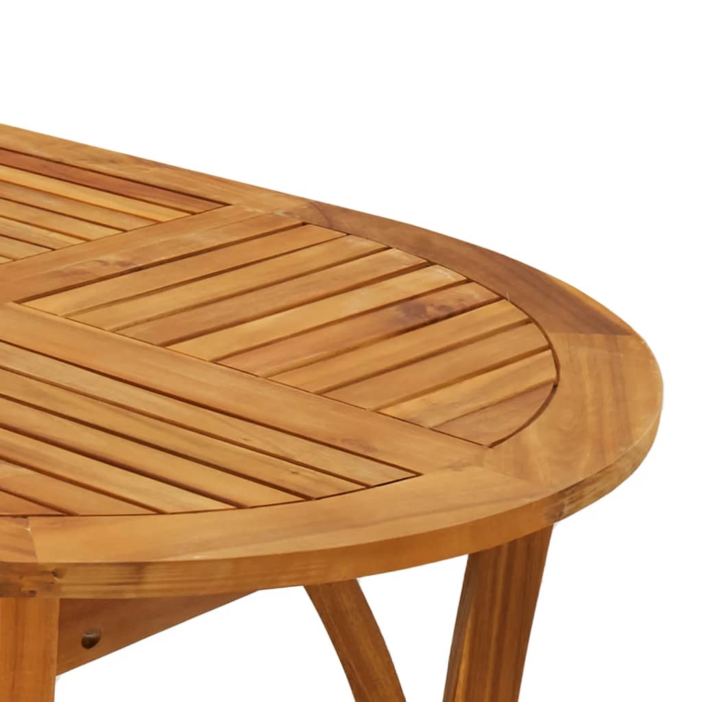 vidaXL Mesa de jardín madera maciza de acacia 150x90x75 cm