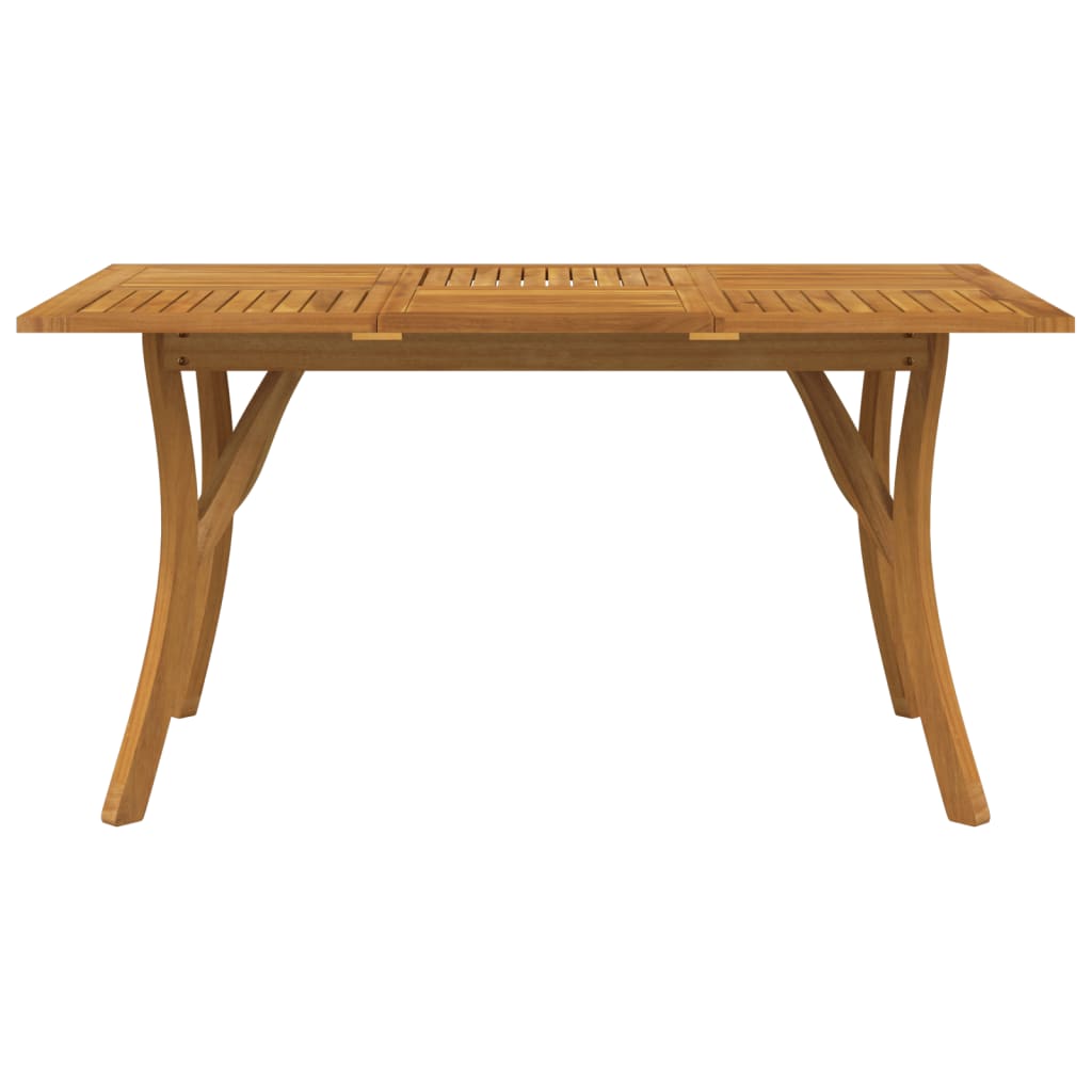 vidaXL Mesa de jardín madera maciza de acacia 150x90x75 cm