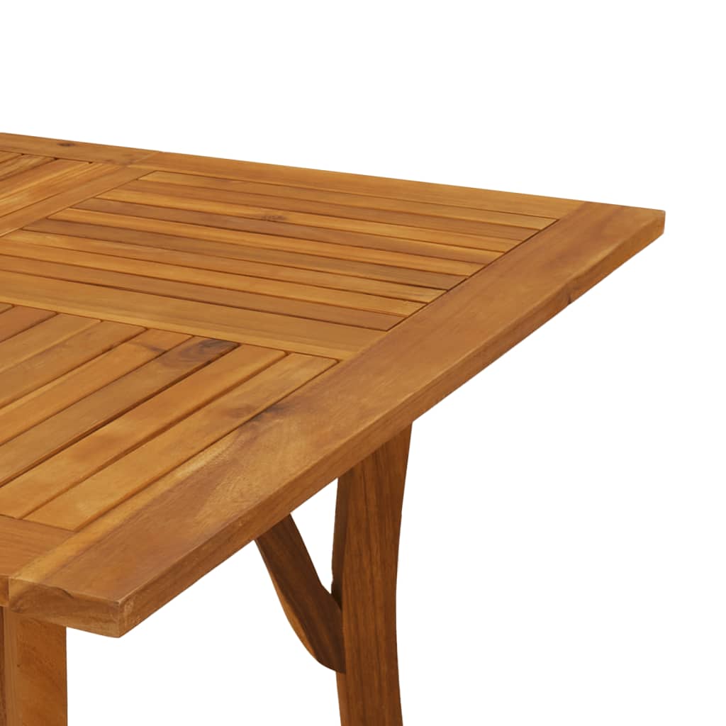 vidaXL Mesa de jardín madera maciza de acacia 150x90x75 cm