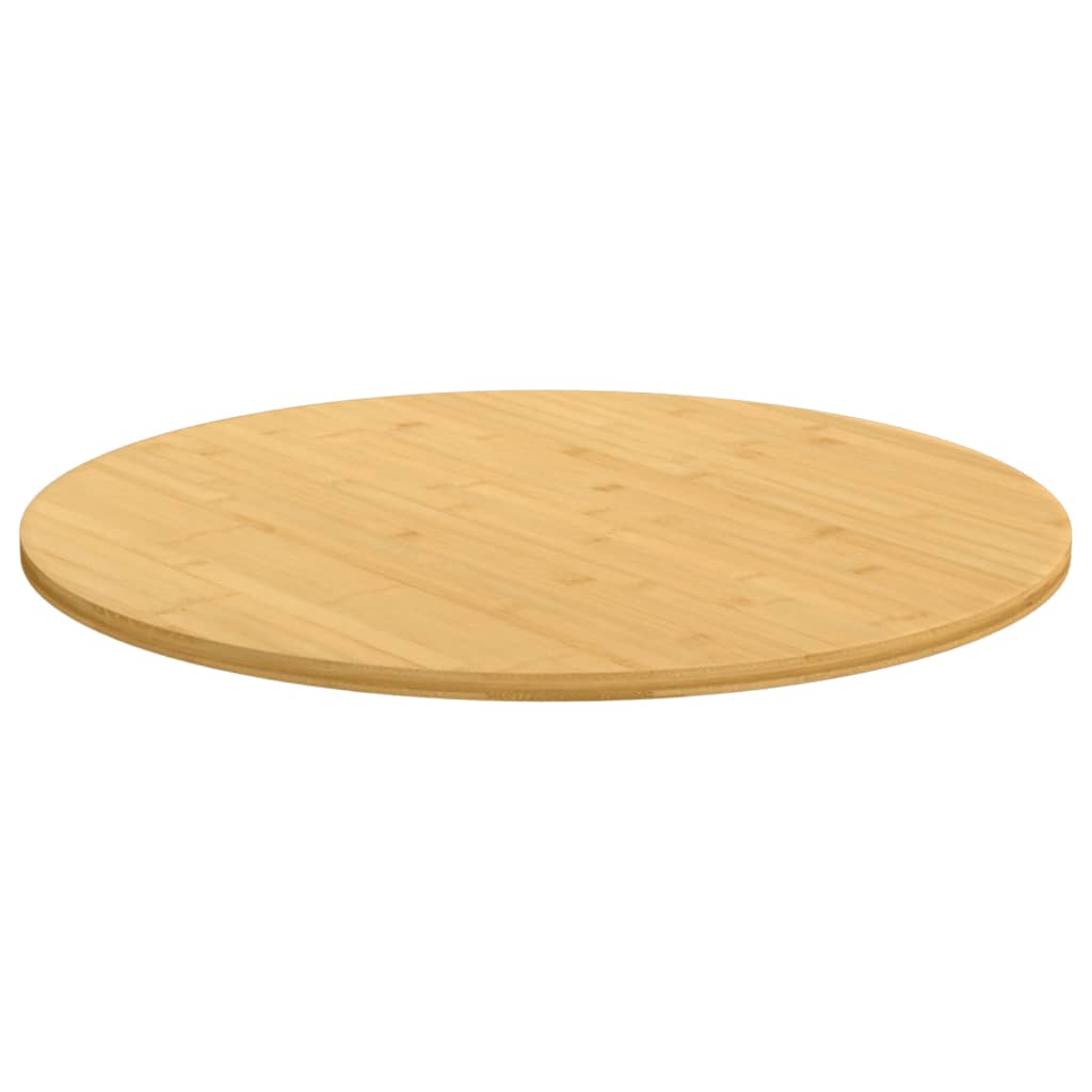 vidaXL Tablero de mesa de bambú Ø70x1,5 cm