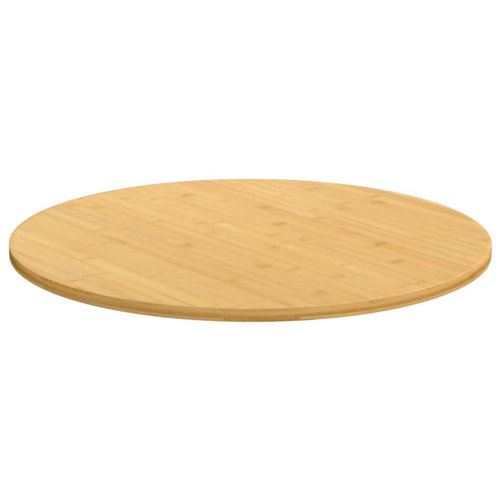 vidaXL Tablero de mesa de bambú Ø90x1,5 cm