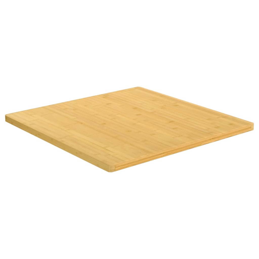 vidaXL Tablero de mesa de bambú 80x80x2,5 cm