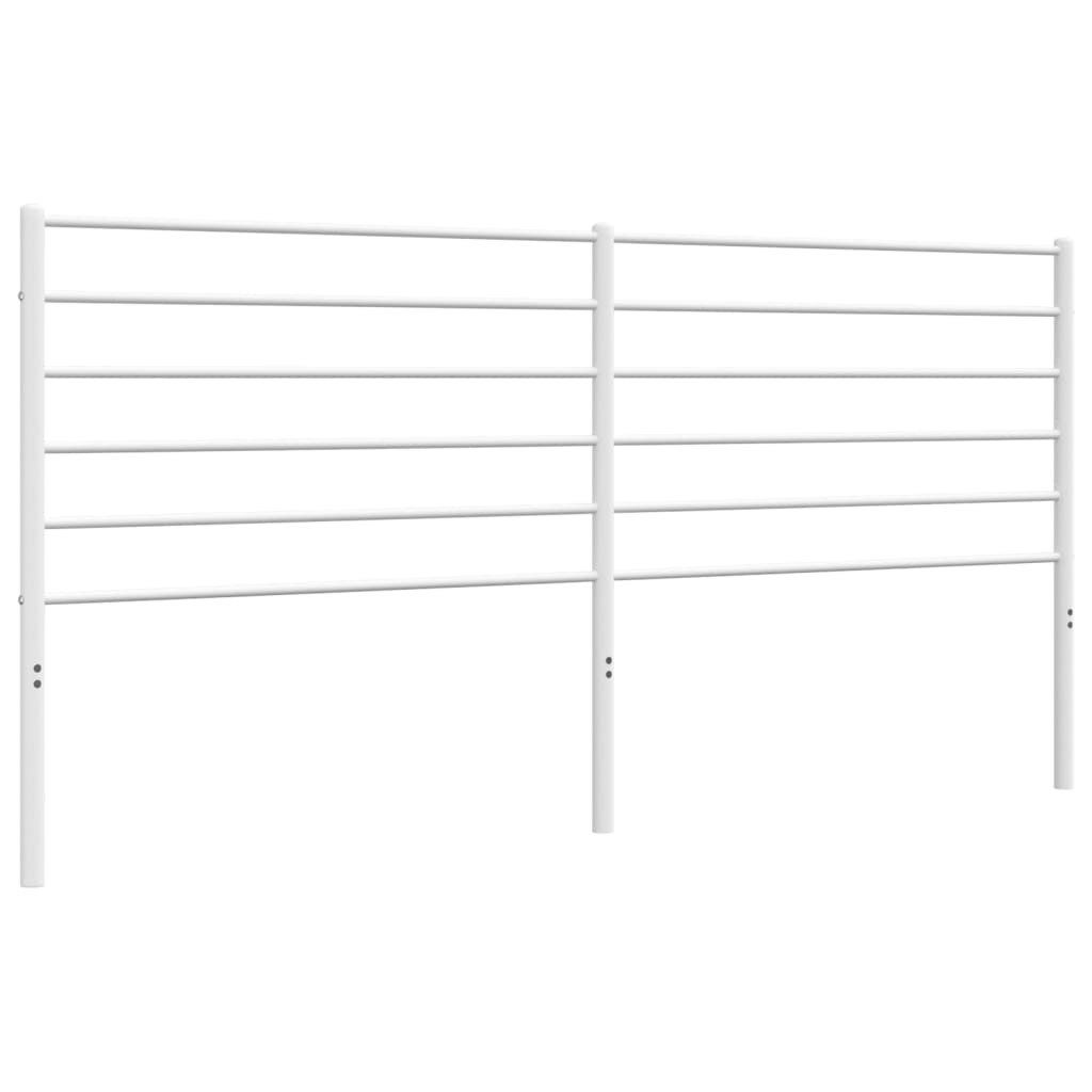 vidaXL Cabecero de metal blanco 200 cm