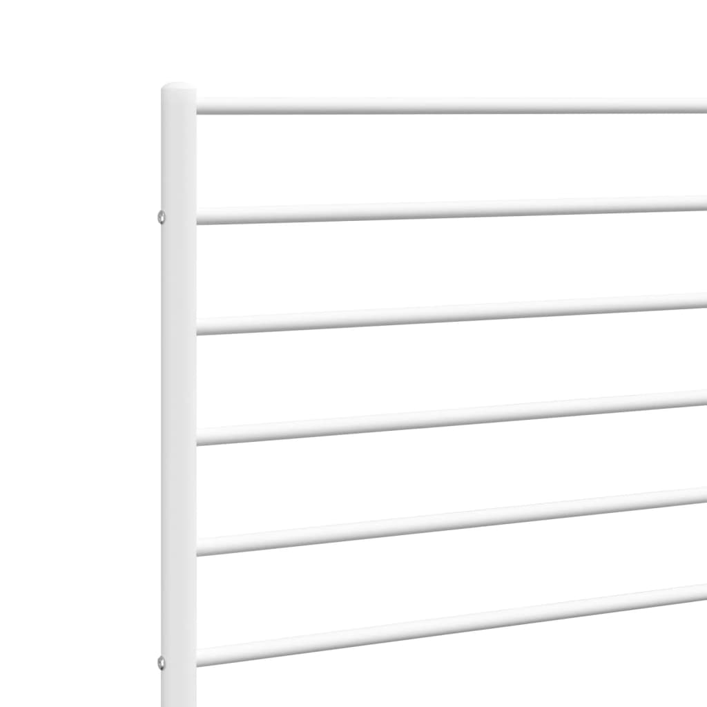 vidaXL Cabecero de metal blanco 200 cm