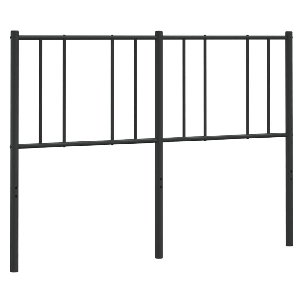 vidaXL Cabecero de metal negro 160 cm