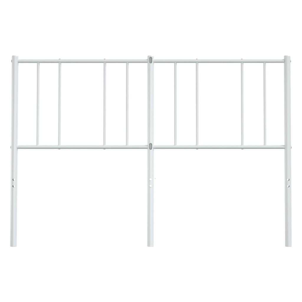 vidaXL Cabecero de metal blanco 120 cm