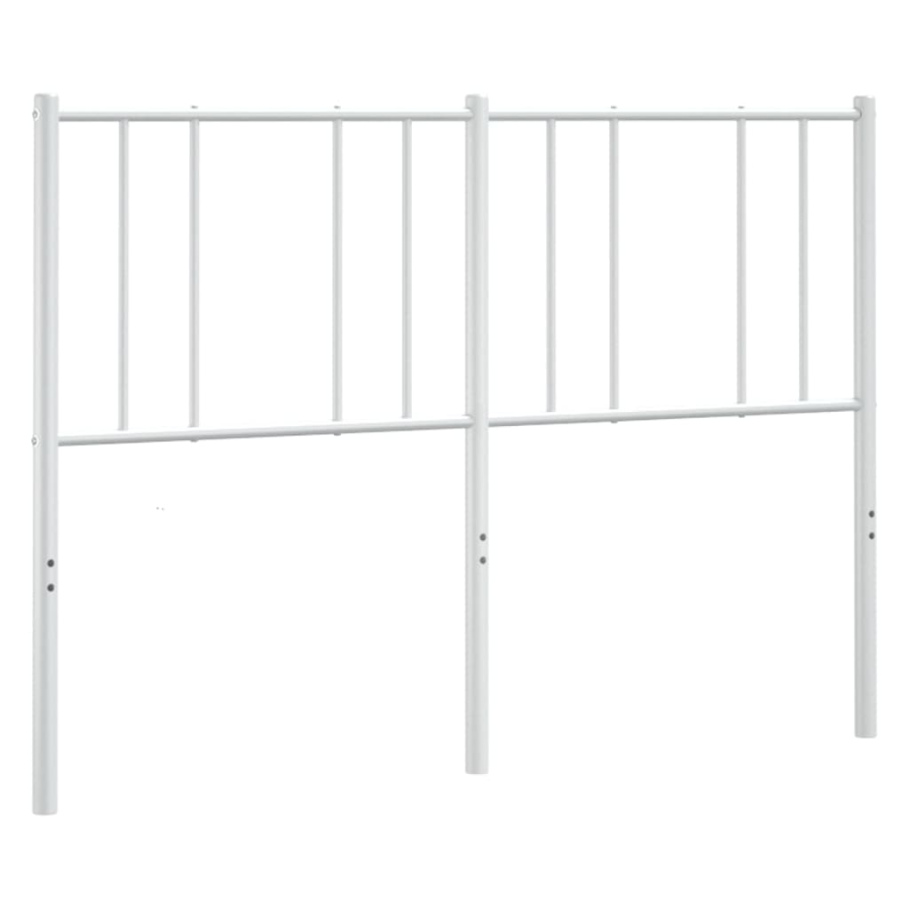 vidaXL Cabecero de metal blanco 120 cm