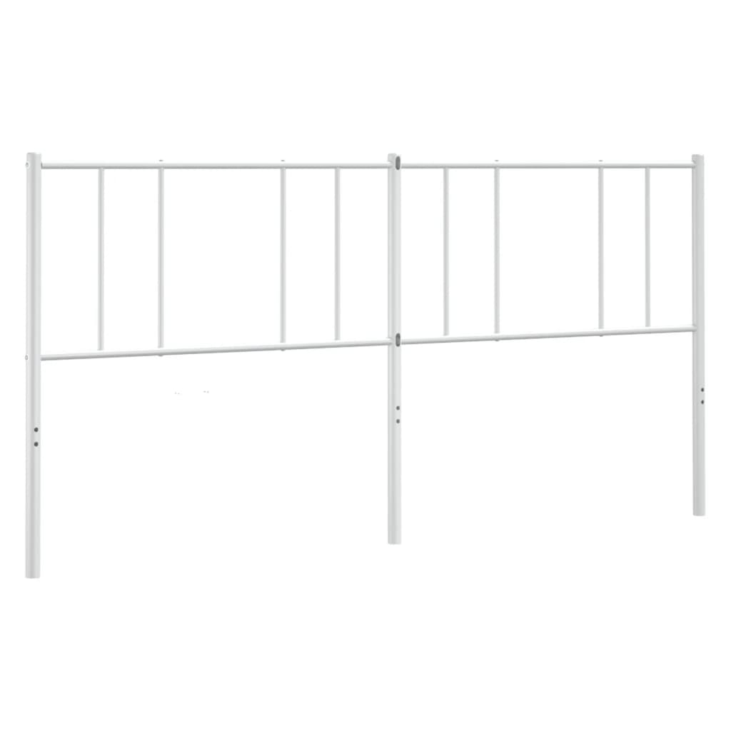 vidaXL Cabecero de metal blanco 180 cm