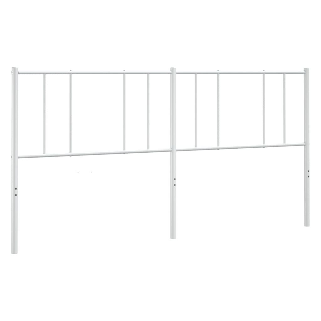 vidaXL Cabecero de metal blanco 180 cm