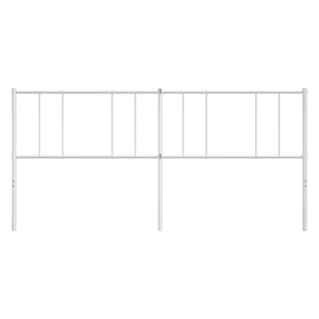 vidaXL Cabecero de metal blanco 200 cm