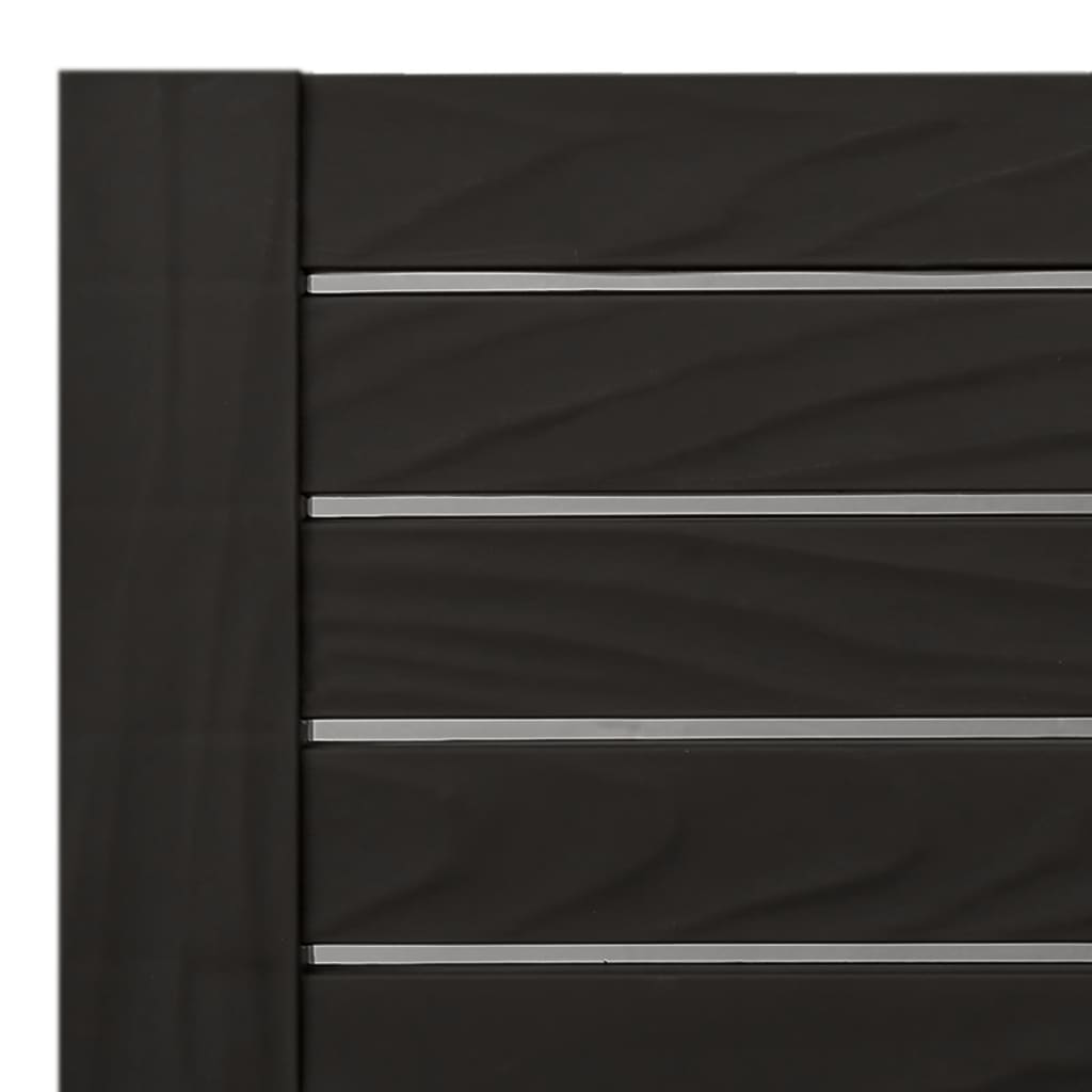 vidaXL Tumbona de polipropileno negro 155x58x83 cm