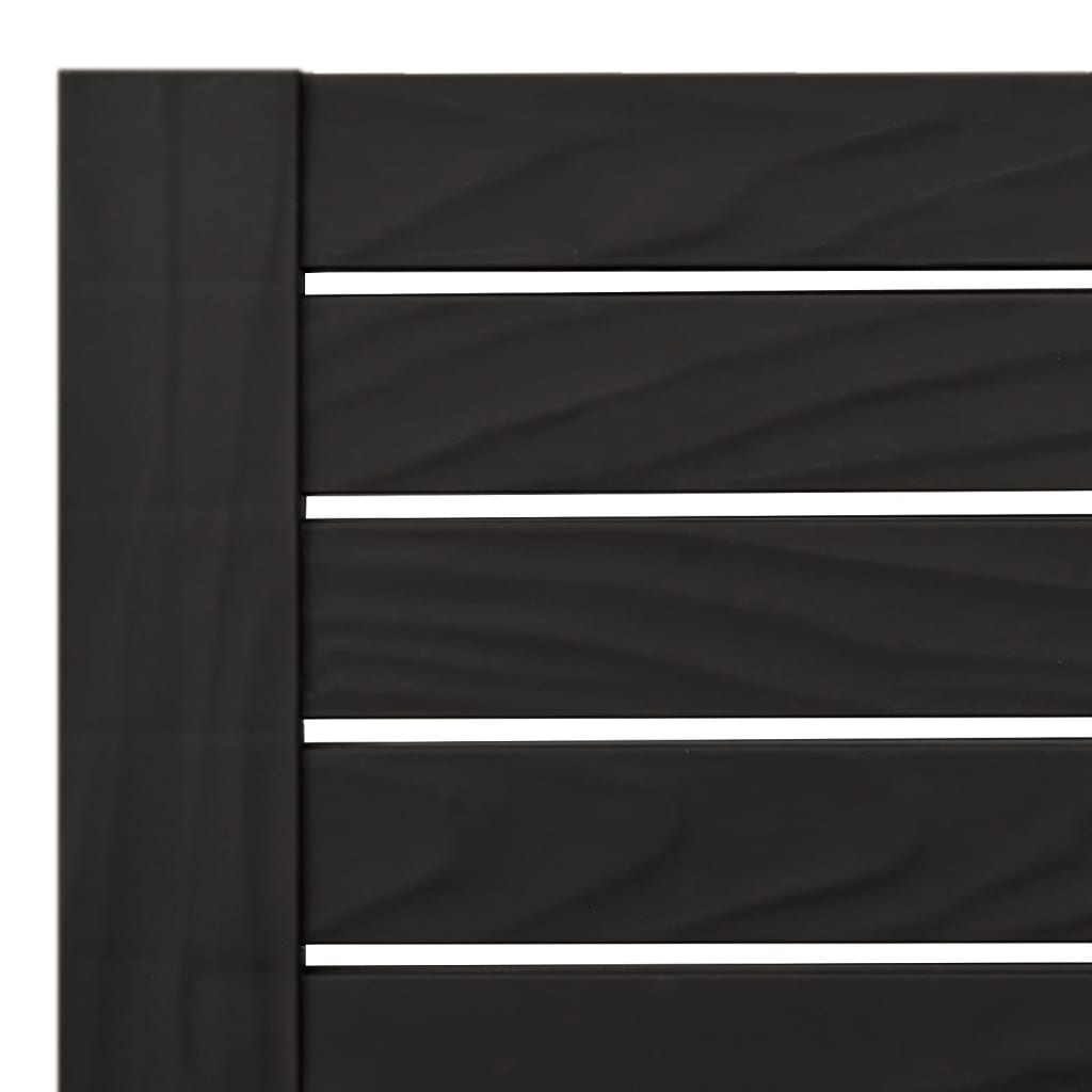 vidaXL Tumbonas de polipropileno negro 2 unidades 155x58x83 cm