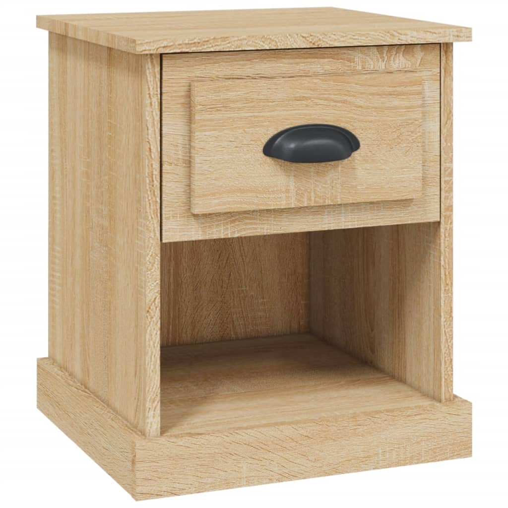 vidaXL Mesita de noche madera contrachapada roble Sonoma 39x39x47,5 cm