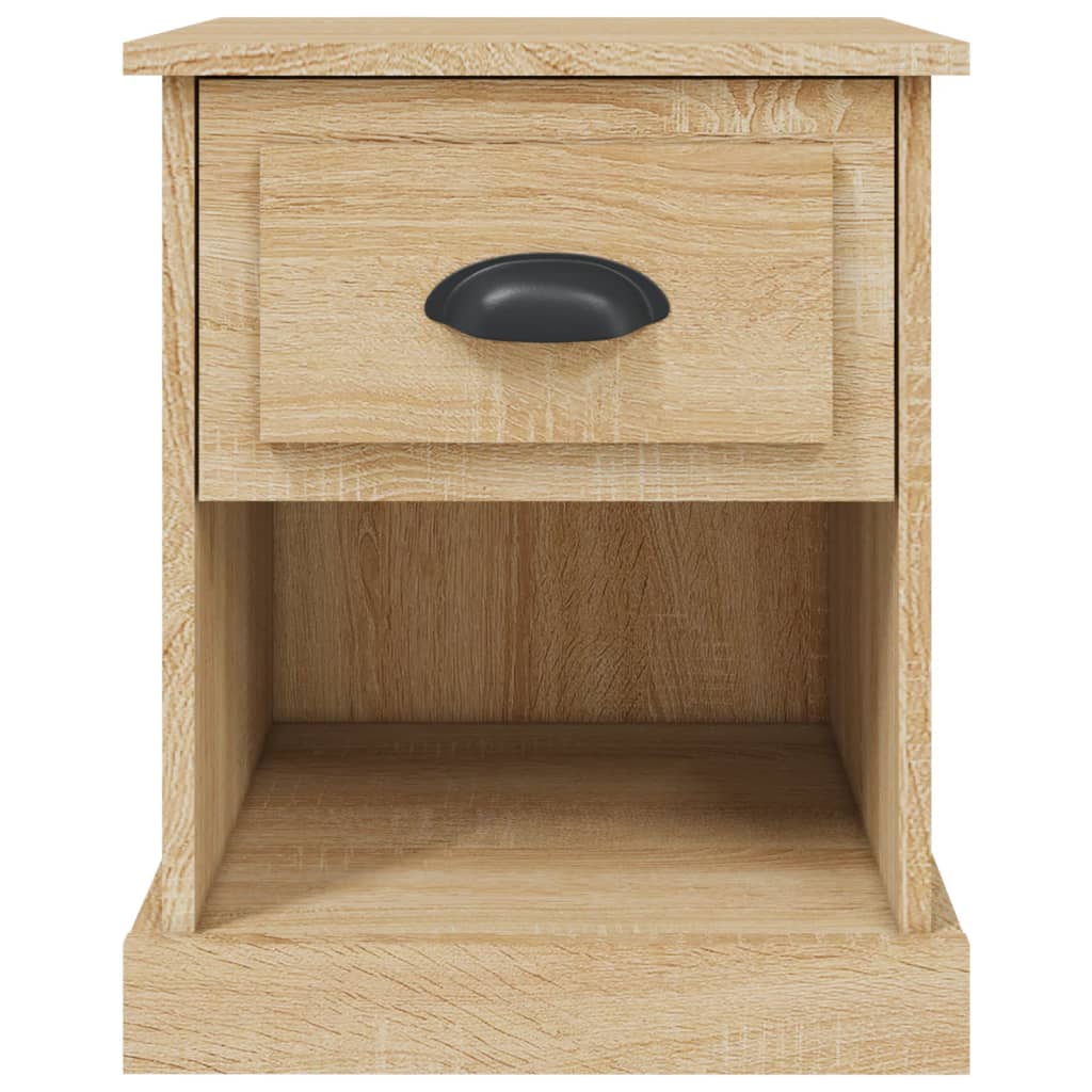 vidaXL Mesita de noche madera contrachapada roble Sonoma 39x39x47,5 cm