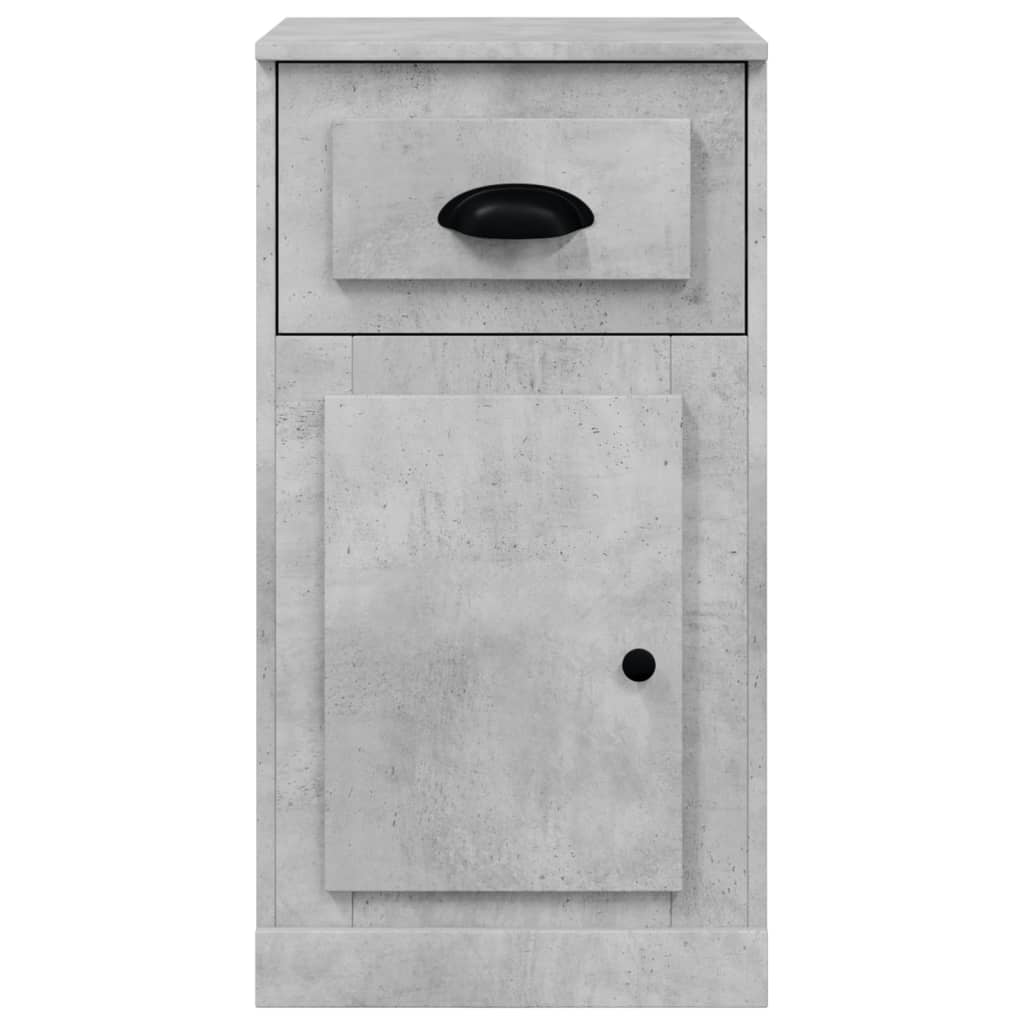 vidaXL Armario auxiliar y cajón madera contrachapada gris 40x50x75 cm