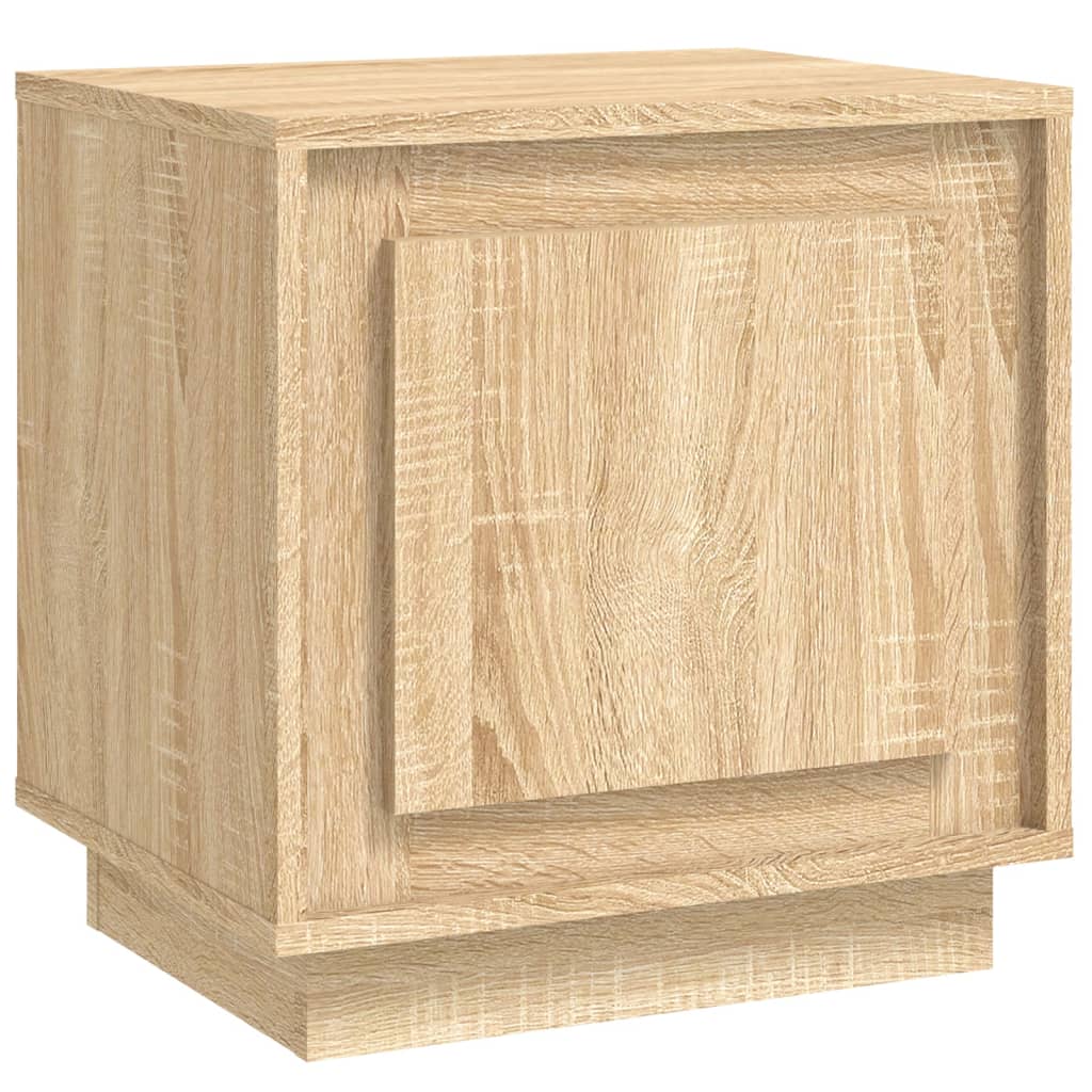 vidaXL Mesita de noche madera contrachapada roble sonoma 44x35x45 cm