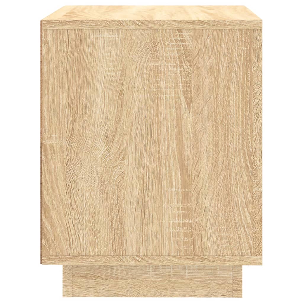 vidaXL Mesita de noche madera contrachapada roble sonoma 44x35x45 cm