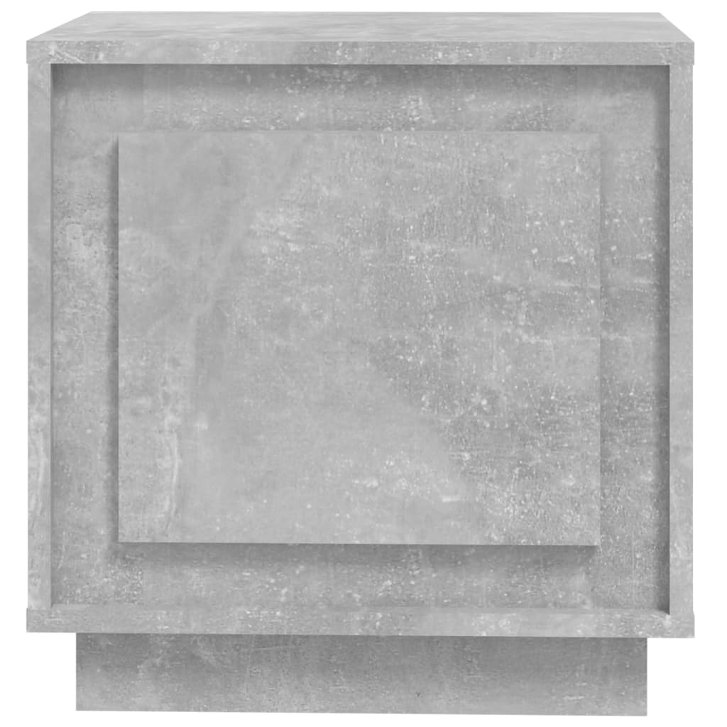 vidaXL Mesitas de noche 2 uds madera gris hormigón 44x35x45 cm