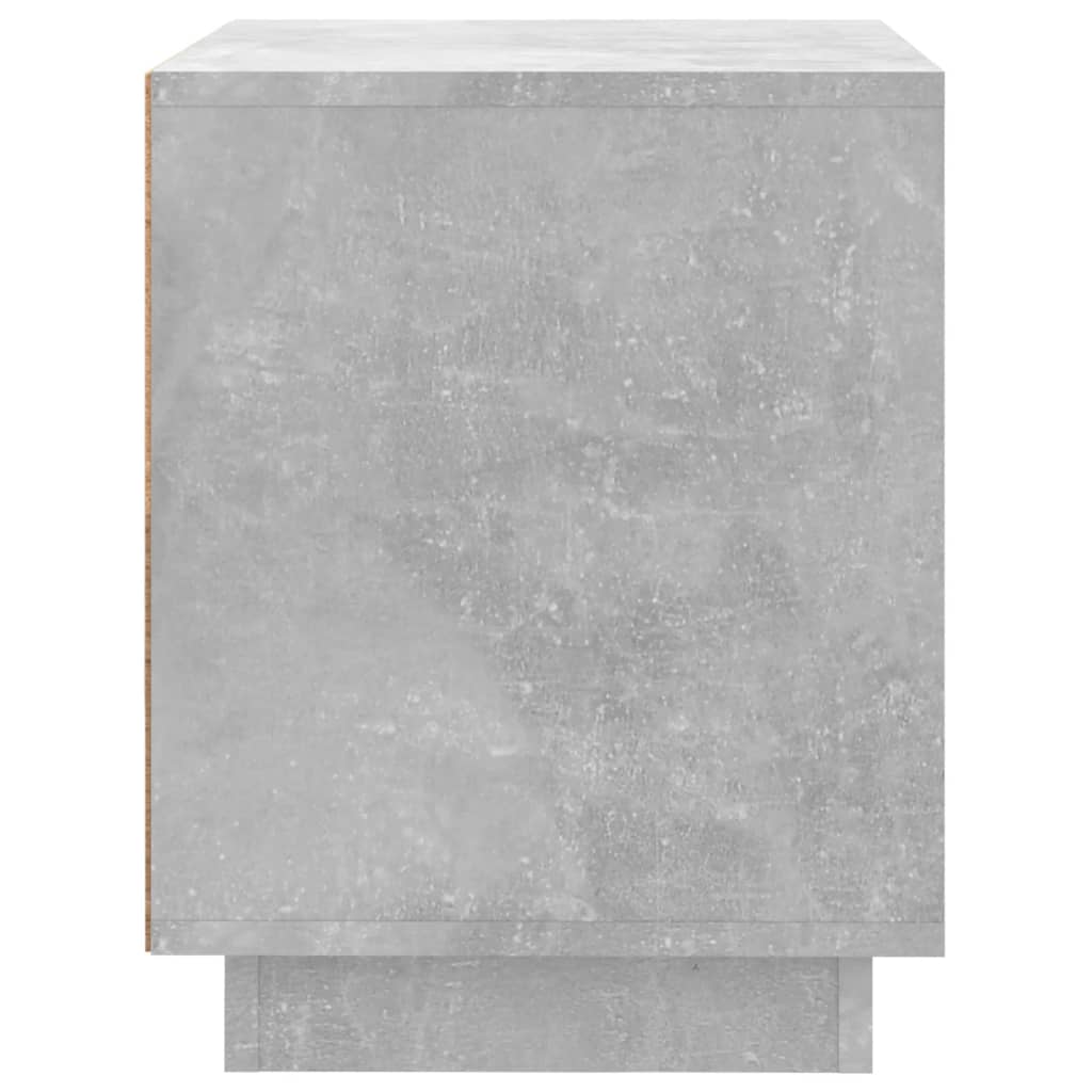 vidaXL Mesitas de noche 2 uds madera gris hormigón 44x35x45 cm