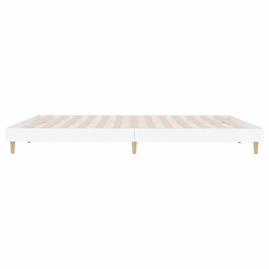 vidaXL Cama sin colchón blanca 180x200 cm madera de ingeniería