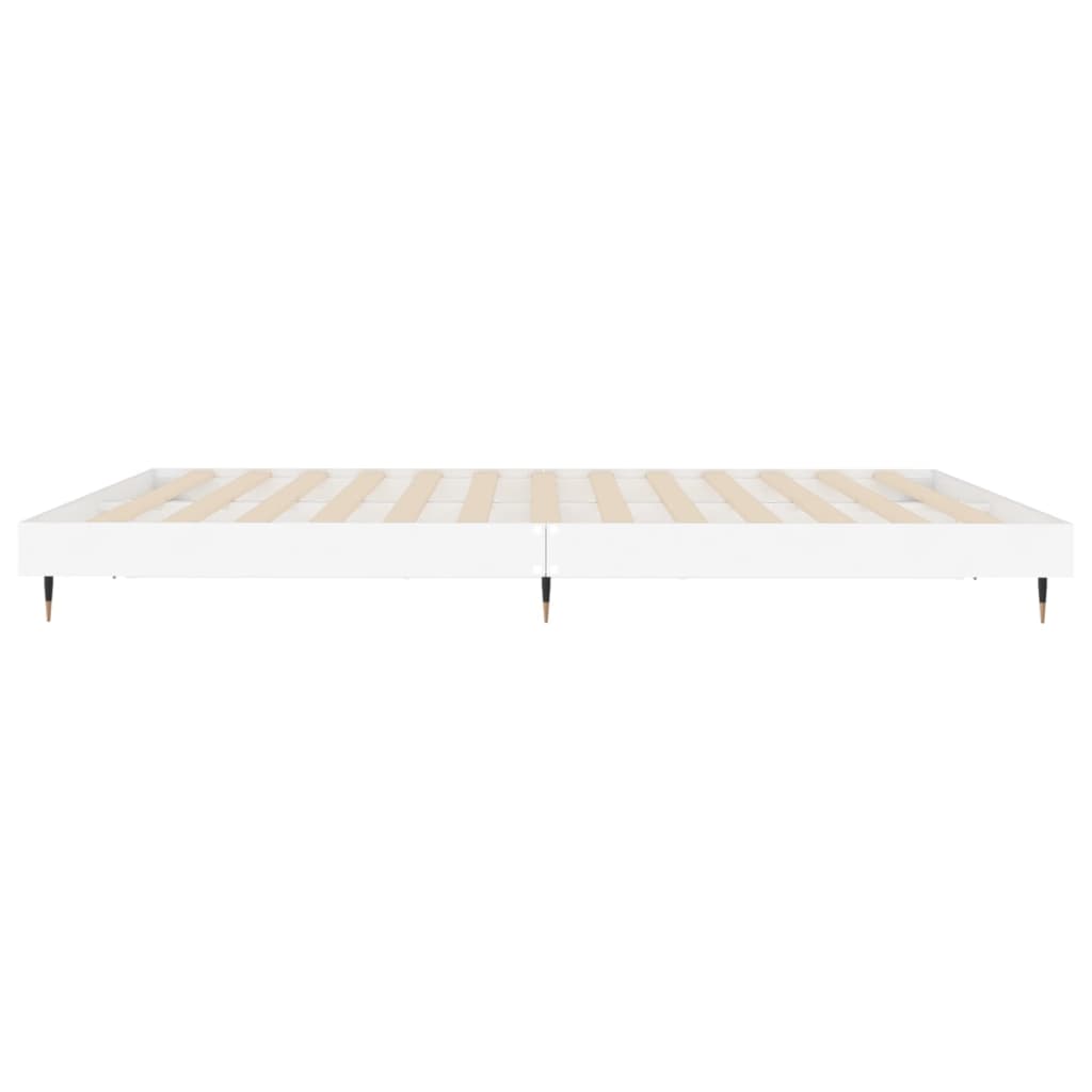 vidaXL Cama sin colchón blanca 180x200 cm madera de ingeniería