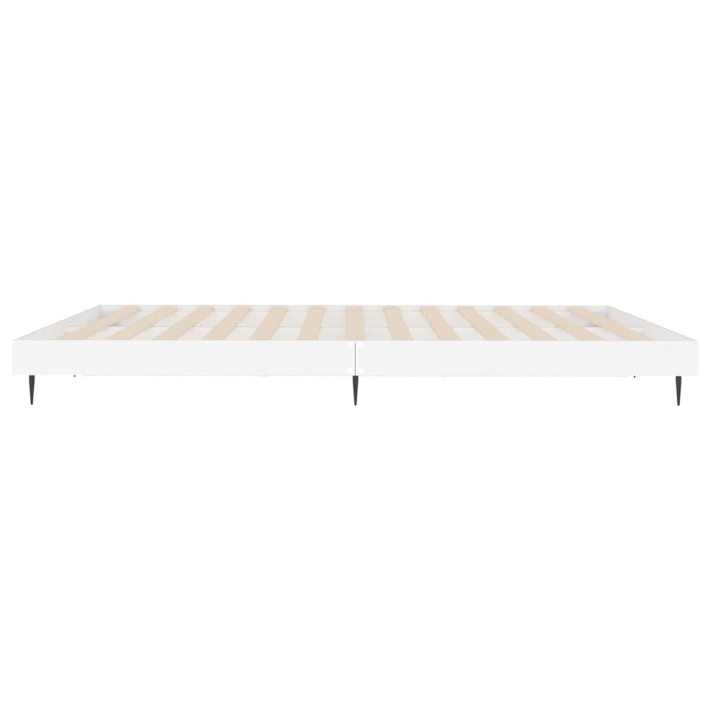 vidaXL Cama sin colchón blanca 180x200 cm madera de ingeniería