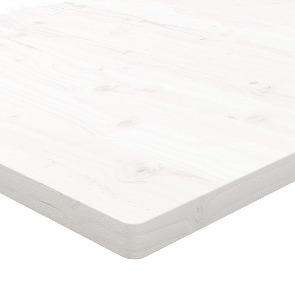 vidaXL Tablero de mesa cuadrado madera maciza pino blanco 80x80x2,5 cm