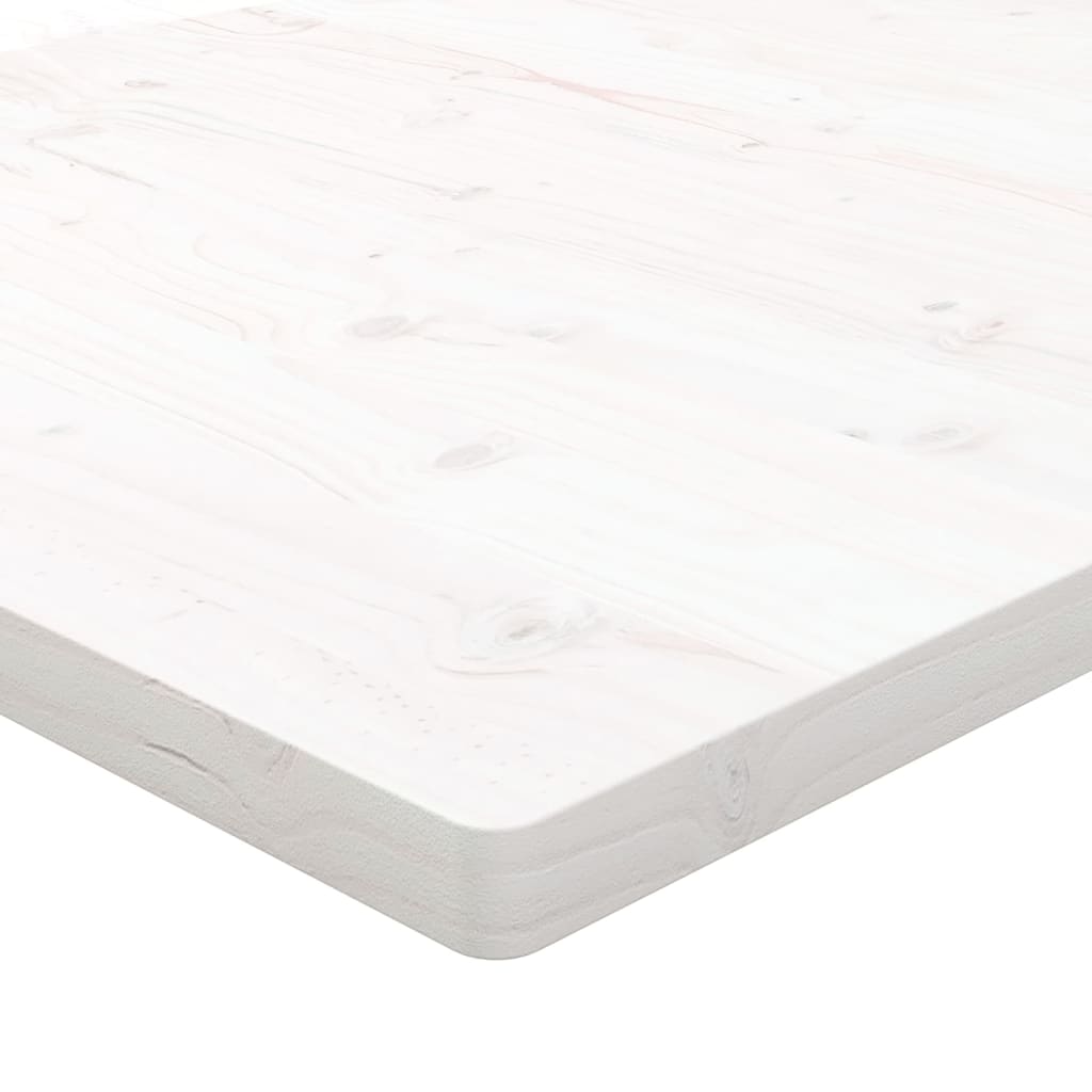 vidaXL Tablero de mesa rectangular madera de pino blanco 100x50x2,5 cm