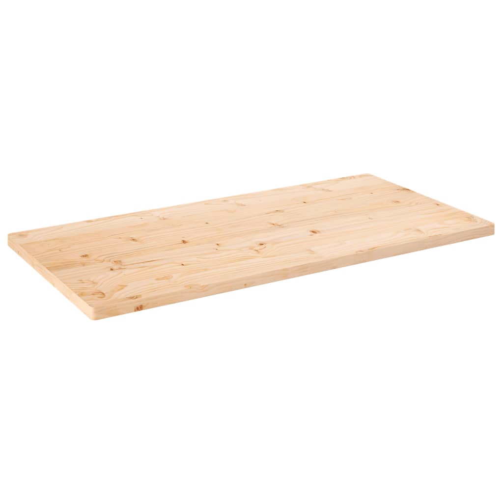 vidaXL Tablero de mesa rectangular madera maciza de pino 110x55x2,5 cm