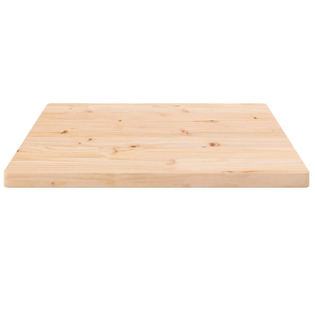 vidaXL Tablero de mesa cuadrado madera maciza de pino 50x50x2,5 cm