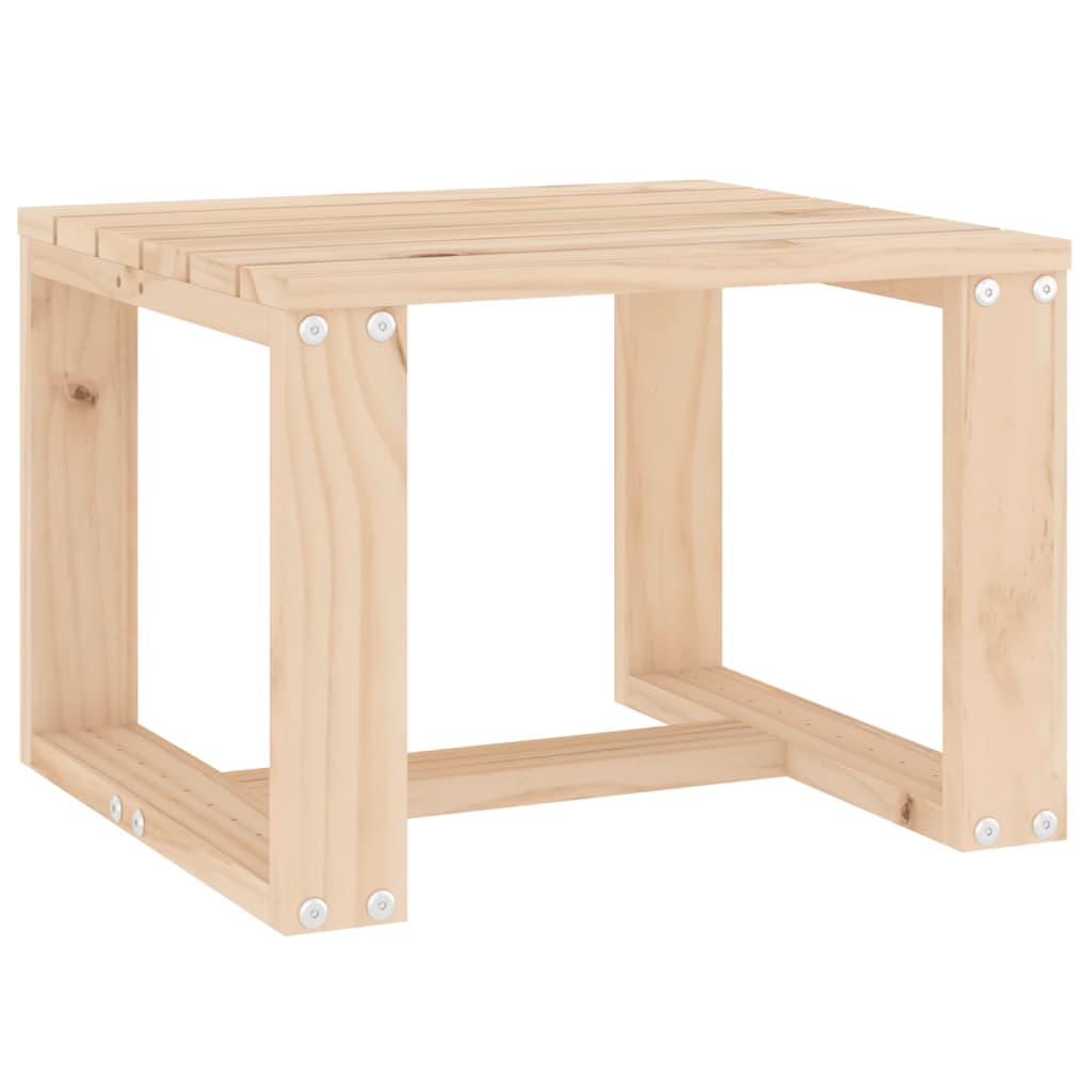 vidaXL Mesa auxiliar de jardín madera maciza de pino 40x38x28,5 cm