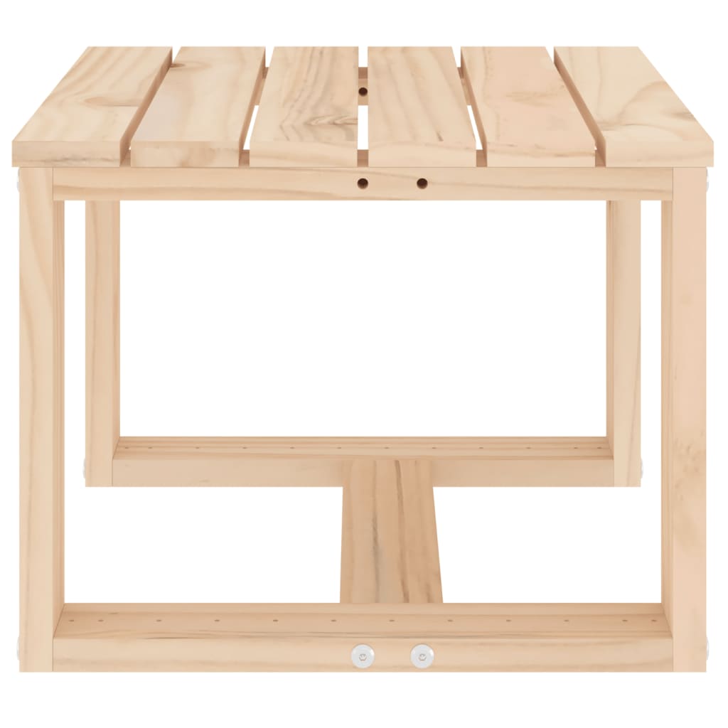 vidaXL Mesa auxiliar de jardín madera maciza de pino 40x38x28,5 cm