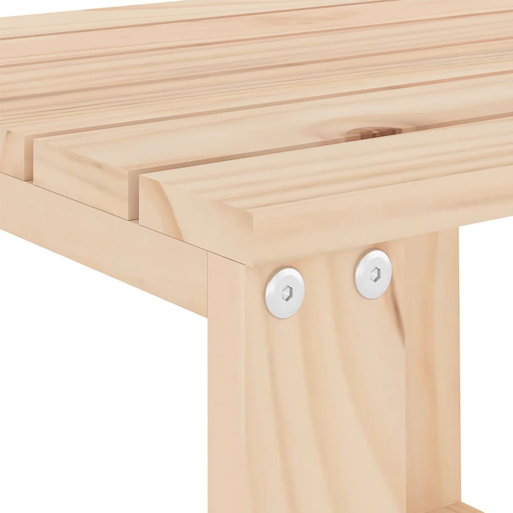 vidaXL Mesa auxiliar de jardín madera maciza de pino 40x38x28,5 cm