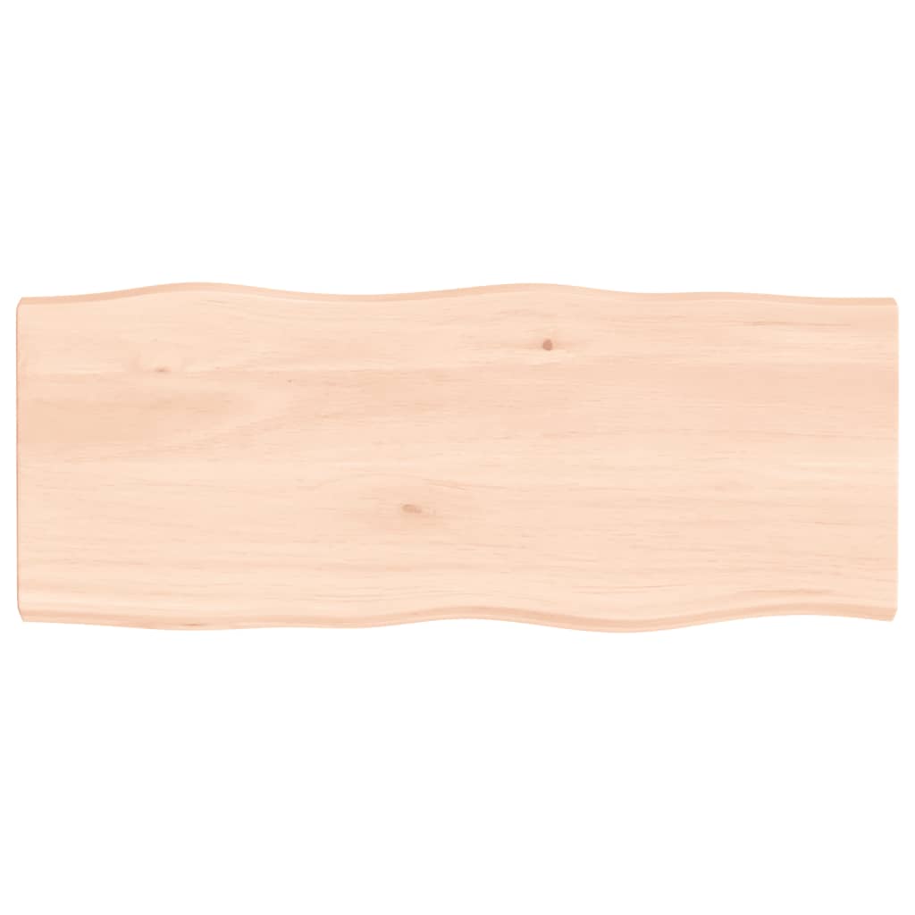 vidaXL Tablero de mesa madera maciza borde natural 100x40x(2-4) cm