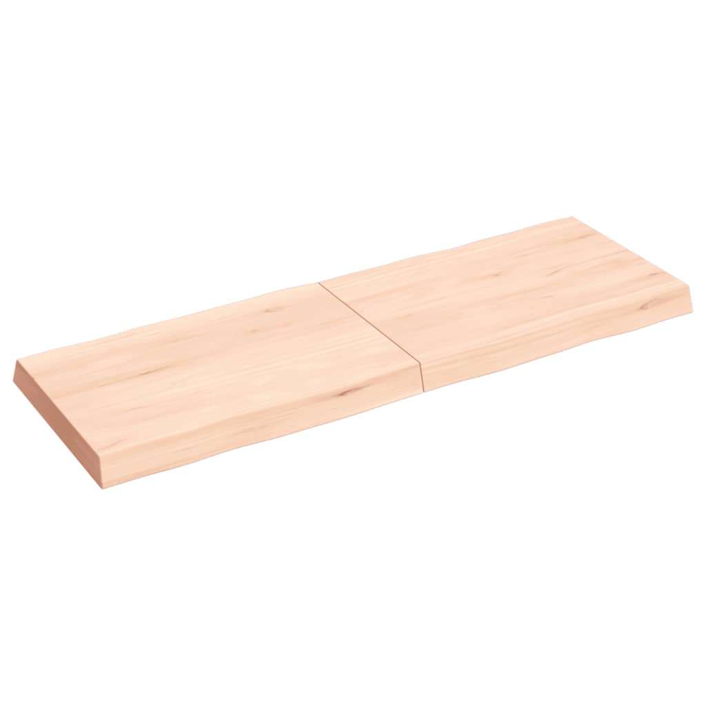 vidaXL Tablero de mesa madera maciza borde natural 120x40x(2-6) cm