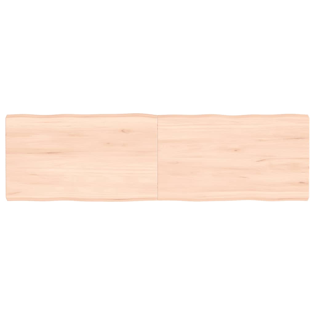 vidaXL Tablero de mesa madera maciza borde natural 140x40x(2-4) cm