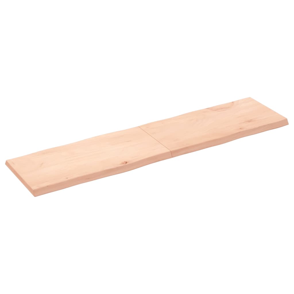 vidaXL Tablero de mesa madera maciza borde natural 160x40x(2-4) cm