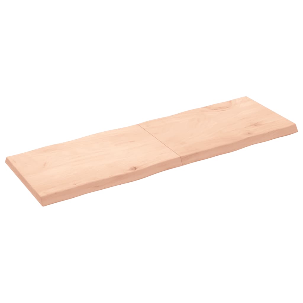 vidaXL Tablero de mesa madera maciza borde natural 180x60x(2-6) cm