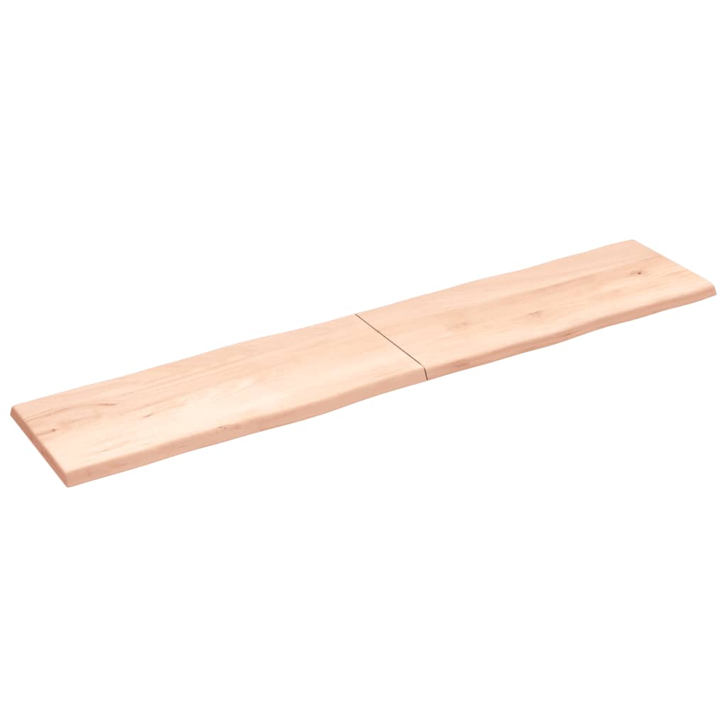 vidaXL Tablero de mesa madera maciza borde natural 200x40x(2-4) cm