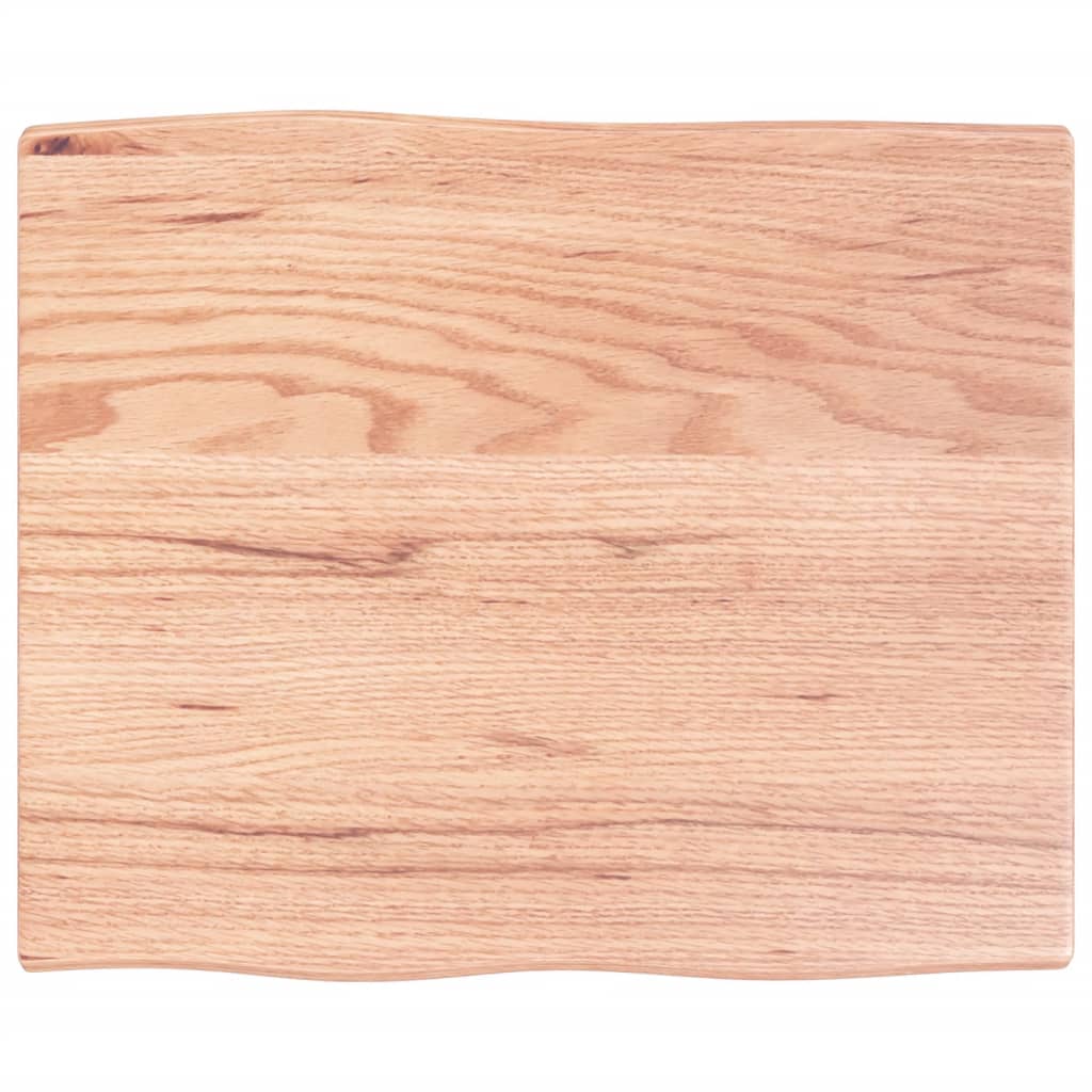 vidaXL Tablero mesa madera tratada roble borde natural 60x50x2 cm