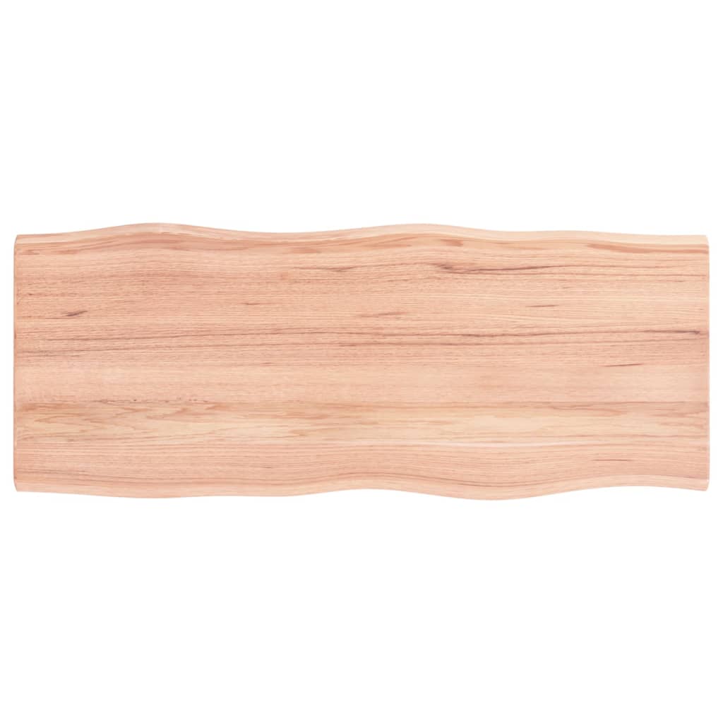 vidaXL Tablero mesa madera tratada roble borde natural 100x40x2 cm