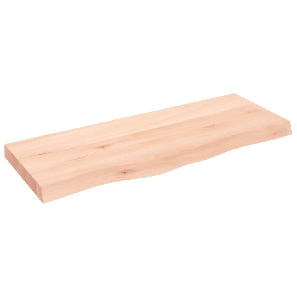 vidaXL Tablero de mesa madera maciza roble sin tratar 100x40x(2-6) cm