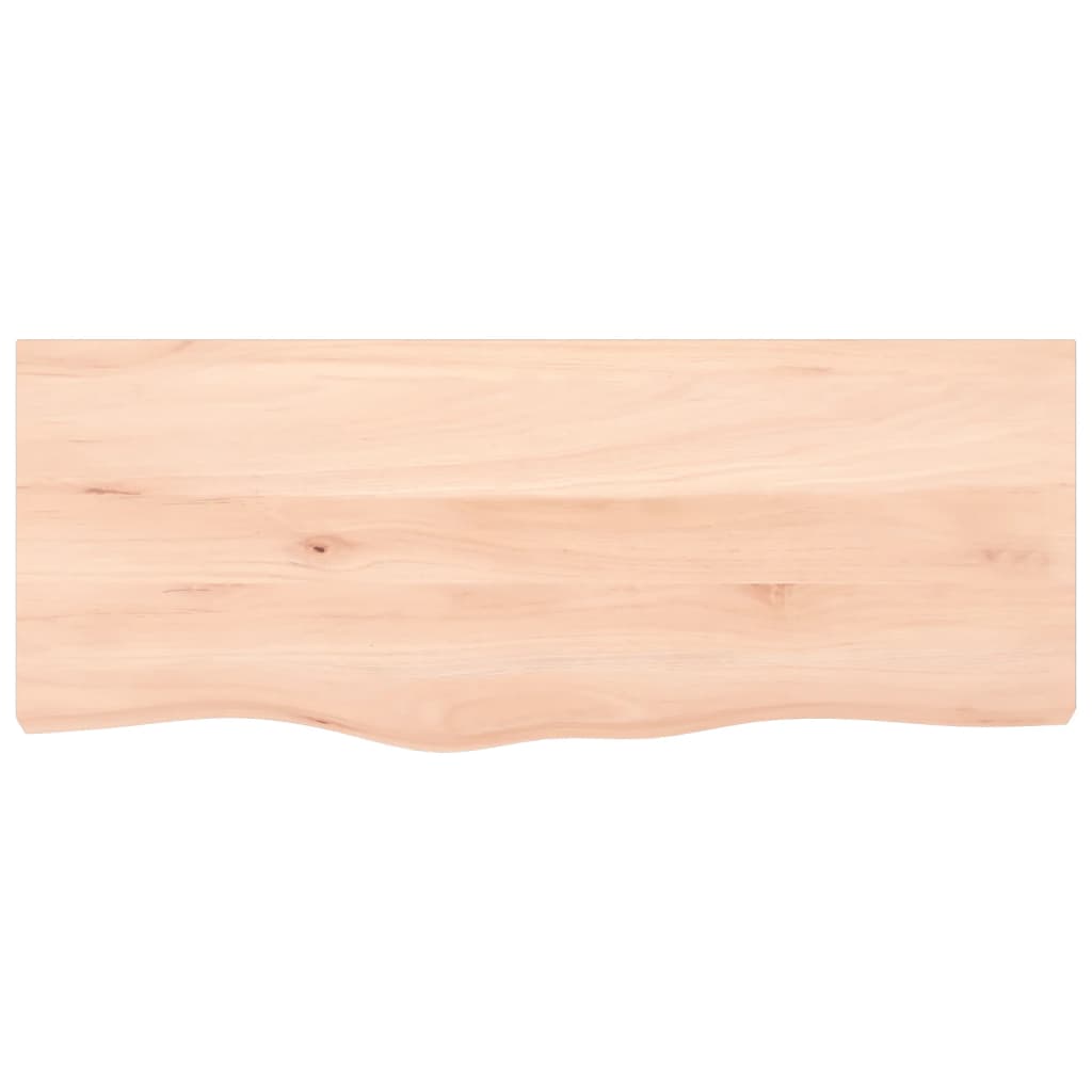 vidaXL Tablero de mesa madera maciza roble sin tratar 100x40x(2-6) cm