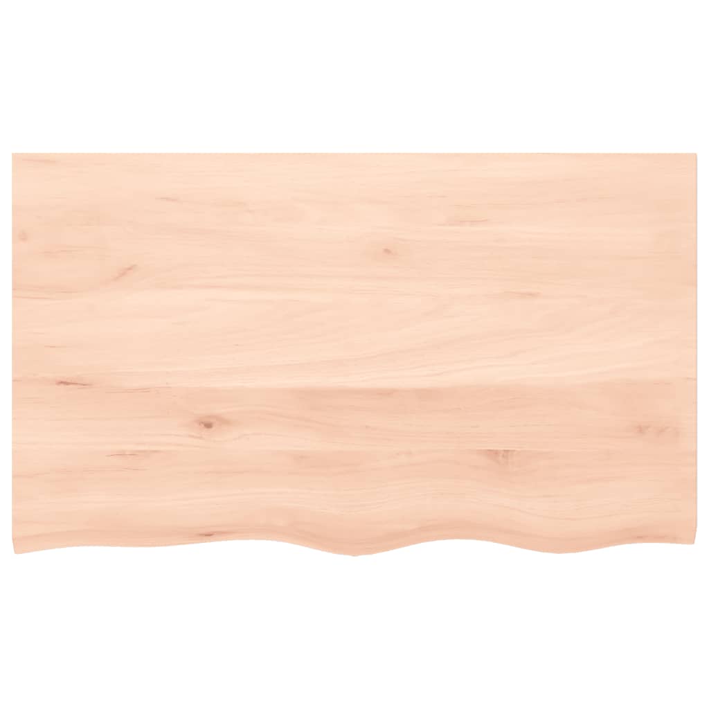 vidaXL Tablero de mesa madera maciza roble sin tratar 100x60x(2-4) cm