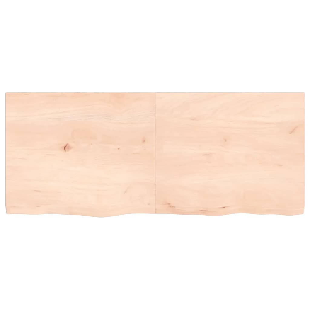 vidaXL Tablero de mesa madera maciza roble sin tratar 120x50x(2-4) cm