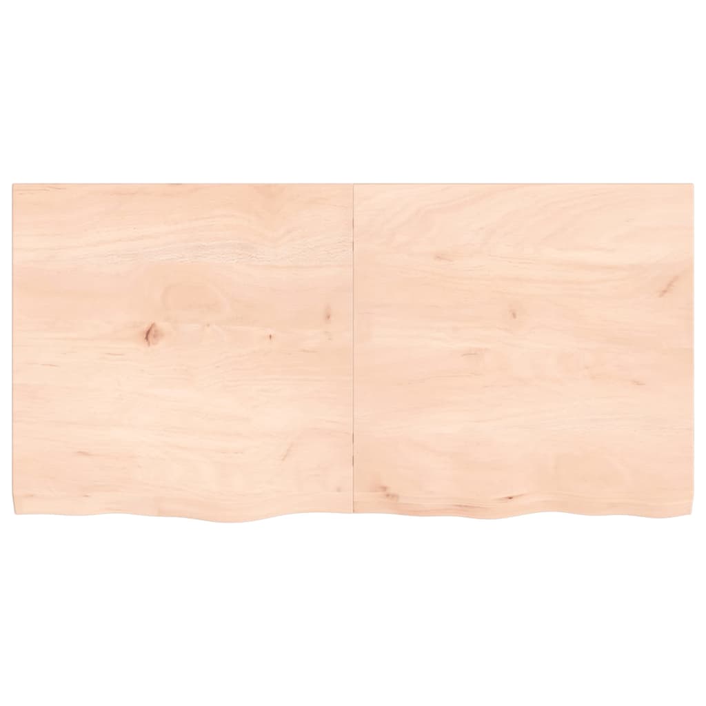 vidaXL Tablero de mesa madera maciza roble sin tratar 120x60x(2-4) cm