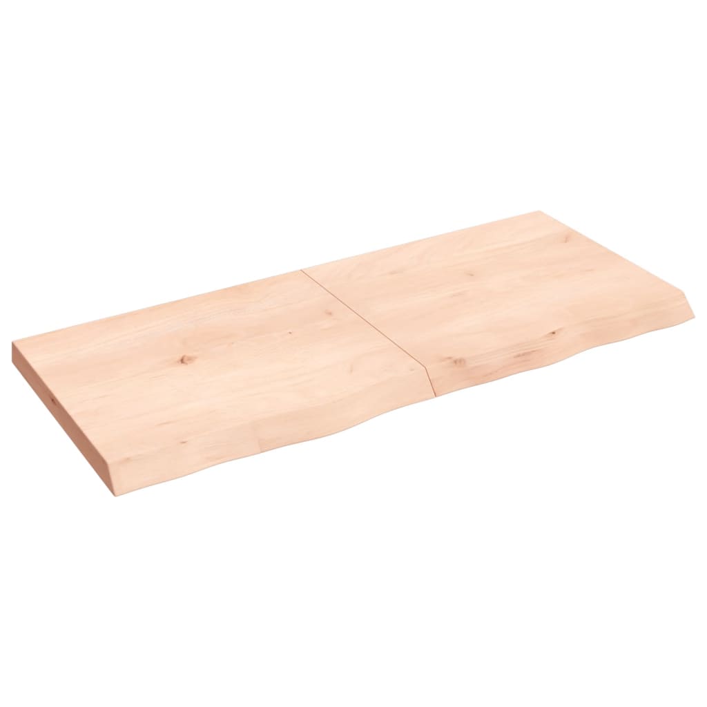 vidaXL Tablero de mesa madera maciza roble sin tratar 140x60x(2-6) cm