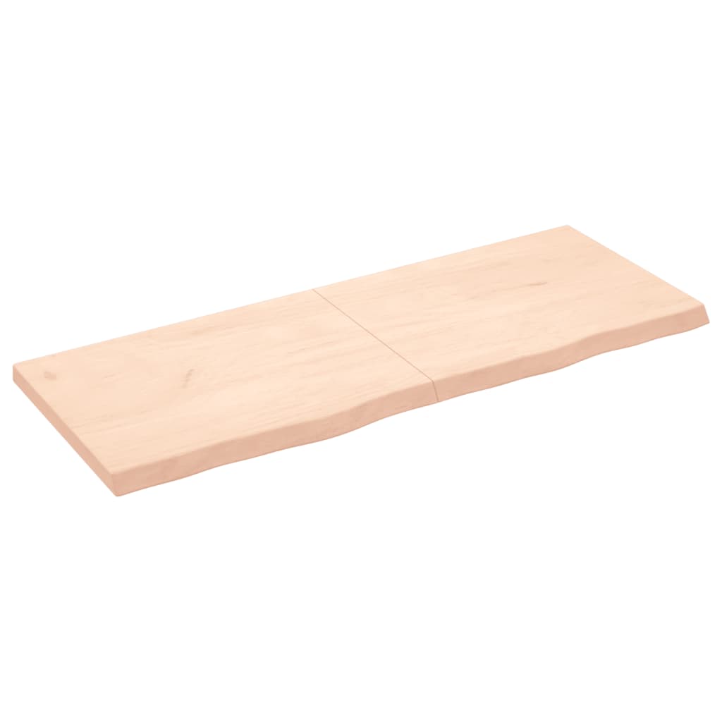 vidaXL Tablero de mesa madera maciza roble sin tratar 160x60x(2-6) cm