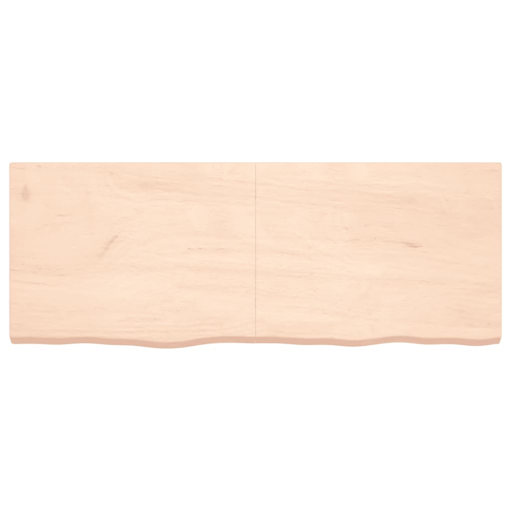 vidaXL Tablero de mesa madera maciza roble sin tratar 160x60x(2-6) cm